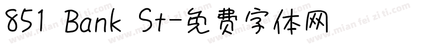 851 Bank St字体转换